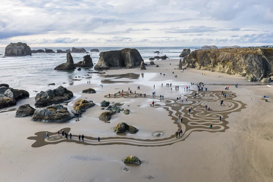 circles in the sand bandon oregon